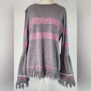 THML lightweight bell sleeve sweater